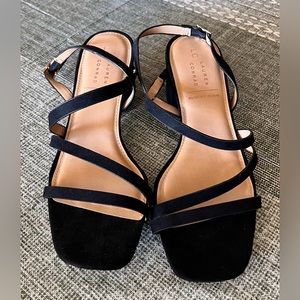 Lauren Conrad Size 10 strappy low Block heel sandals